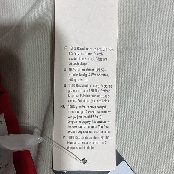 Adidas V-Back Red One-Piece Swimsuit Size 24/1X - Picture 12 of 14